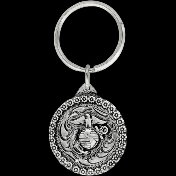 Honor the brave with our Marine Corps Keychain. Show your support for the USMC with this finely crafted accessory, perfect for Marines and supporters alike. Shop now!